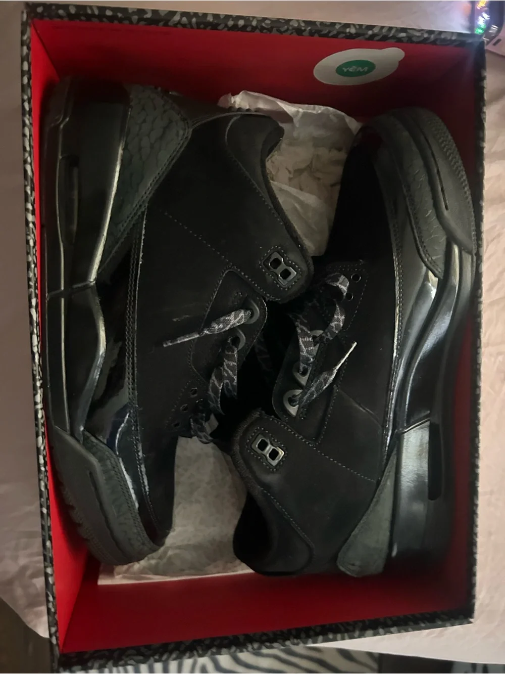 Jordan Black Low-Top Retro Sneakers